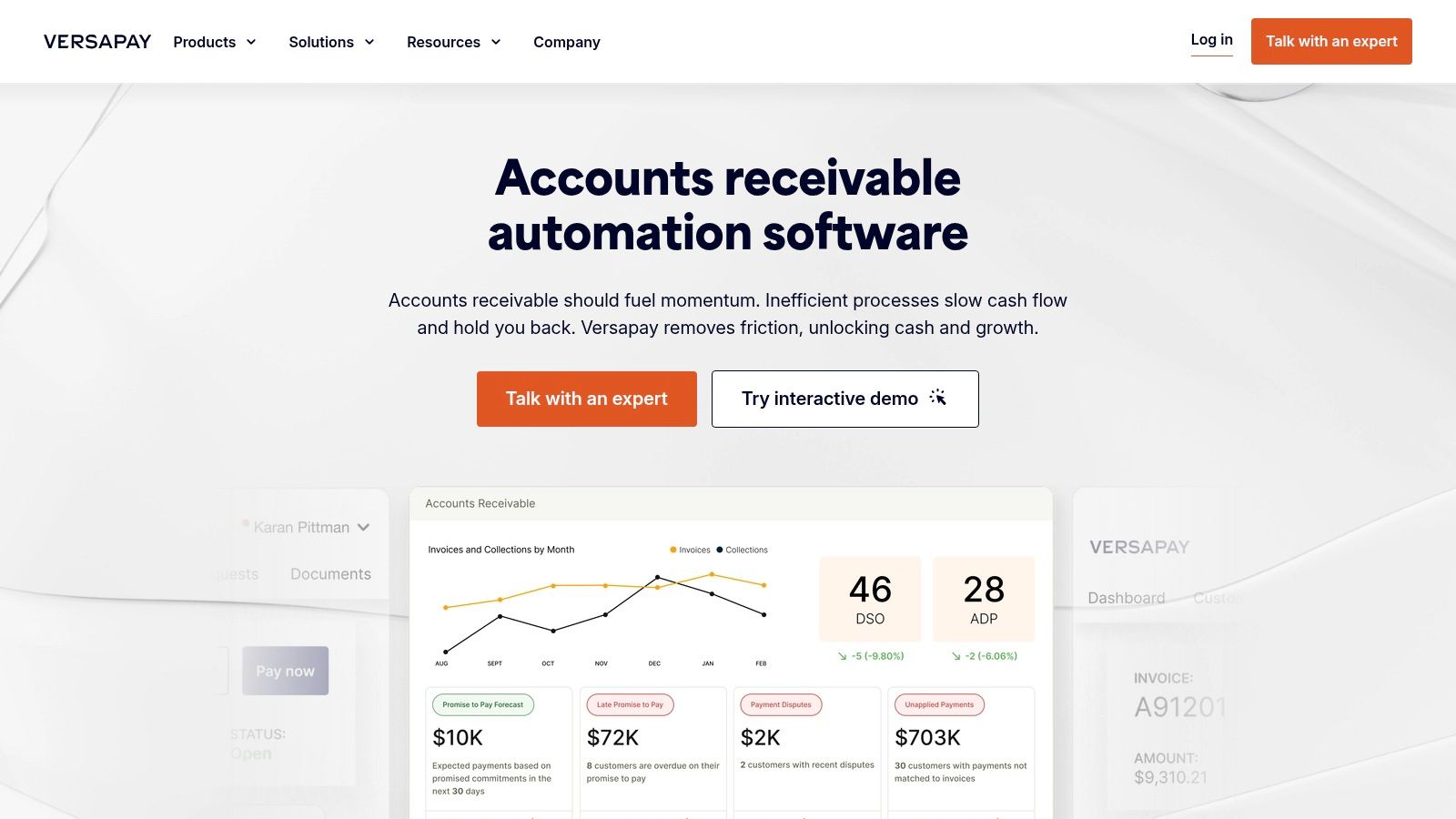 Versapay, Collaborative AR with Customer Payment Portal