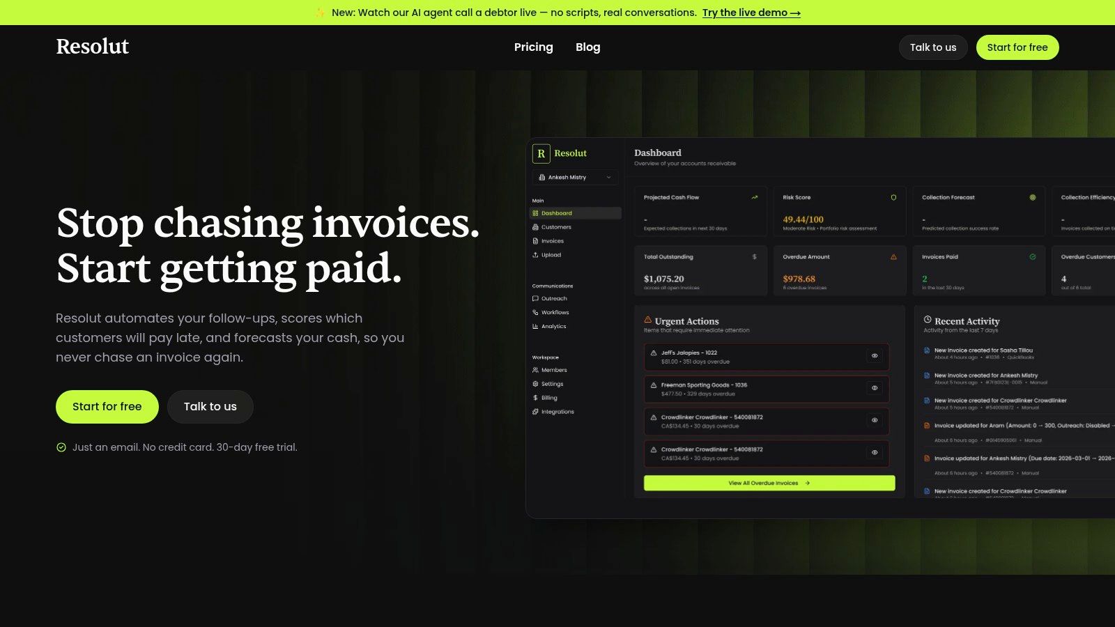 Screenshot from https://www.resolutai.com