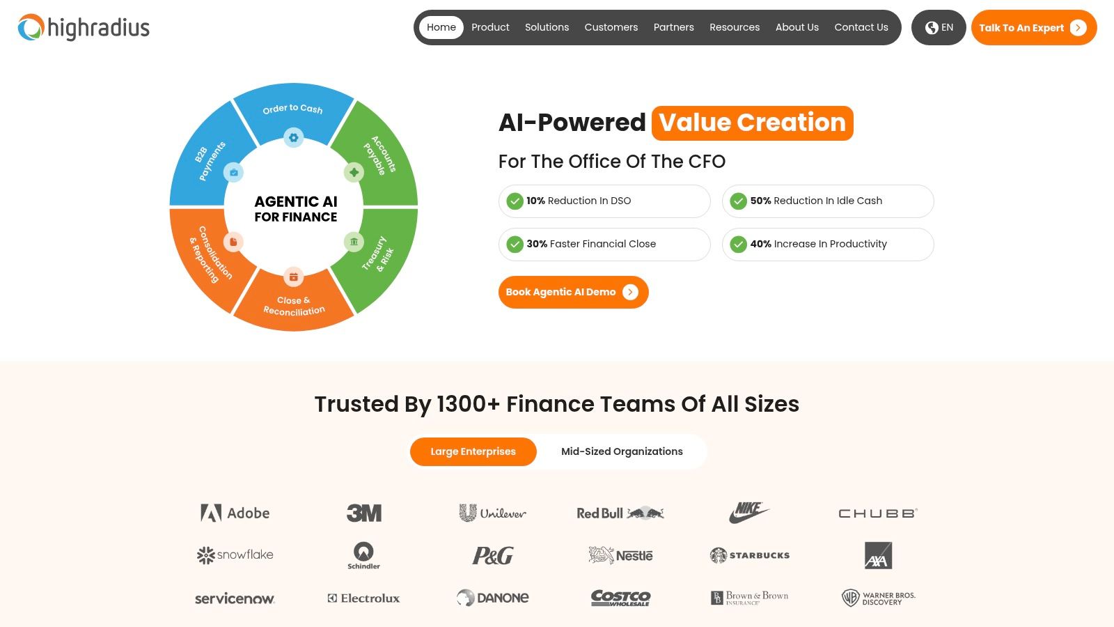 HighRadius, Autonomous Receivables Platform